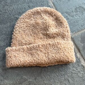 Madewell Fuzzy Beige Kids Beanie